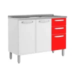MUEBLE DE COCINA BERTILINI BASE TRIPLE PUERTAS