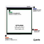 PANTALLA DE PROYECCION ELECTRICA QUANTA QTTLE 100 100 - Imagen 2
