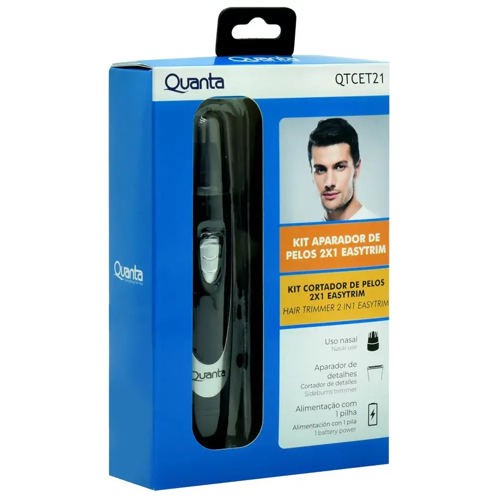 APARADOR-QUANTA-QTCET21-KIT-2-EM-1-PRETO-3 (1) KIT CORTA PELOS QUANTA QTCET21 - Imagen 1
