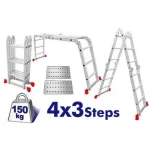 ESCALERA MULTIPOSICION 4X3 + PLATAFORMAS 2