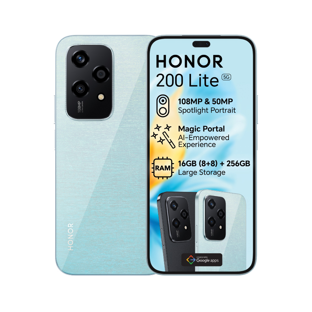 Honor-200-Lite-in-Blue CELULAR HONOR 200 LITE 8/256GB - Imagen 1