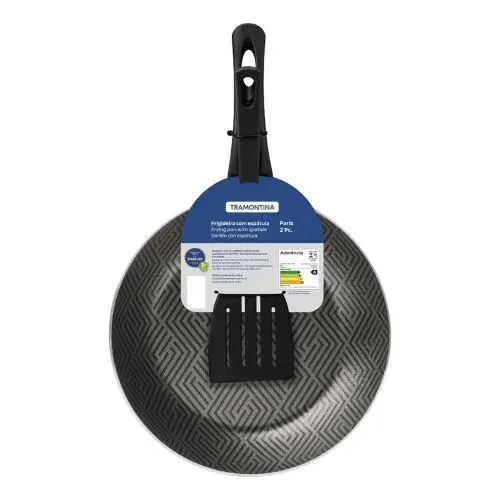 SARTEN CON SPATULA PARIS (1) SARTEN CON ESPATULA 26CM PARIS NEGRA X UN - Imagen 1