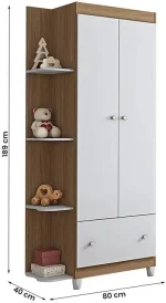 ROPERO GUTTI-20A BL/AMENDOA (ESTRELA) - Imagen 3