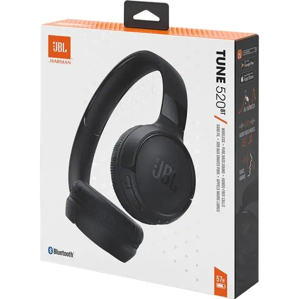 JBL BLACK T5 HEADPHONE T520BT BLACK-JBL - Imagen 1