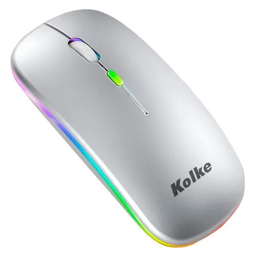 mouse gris inalambrico MOUSE OPTICO INALAMBRICO DUAL KEM- 699 GRIS - Imagen 1