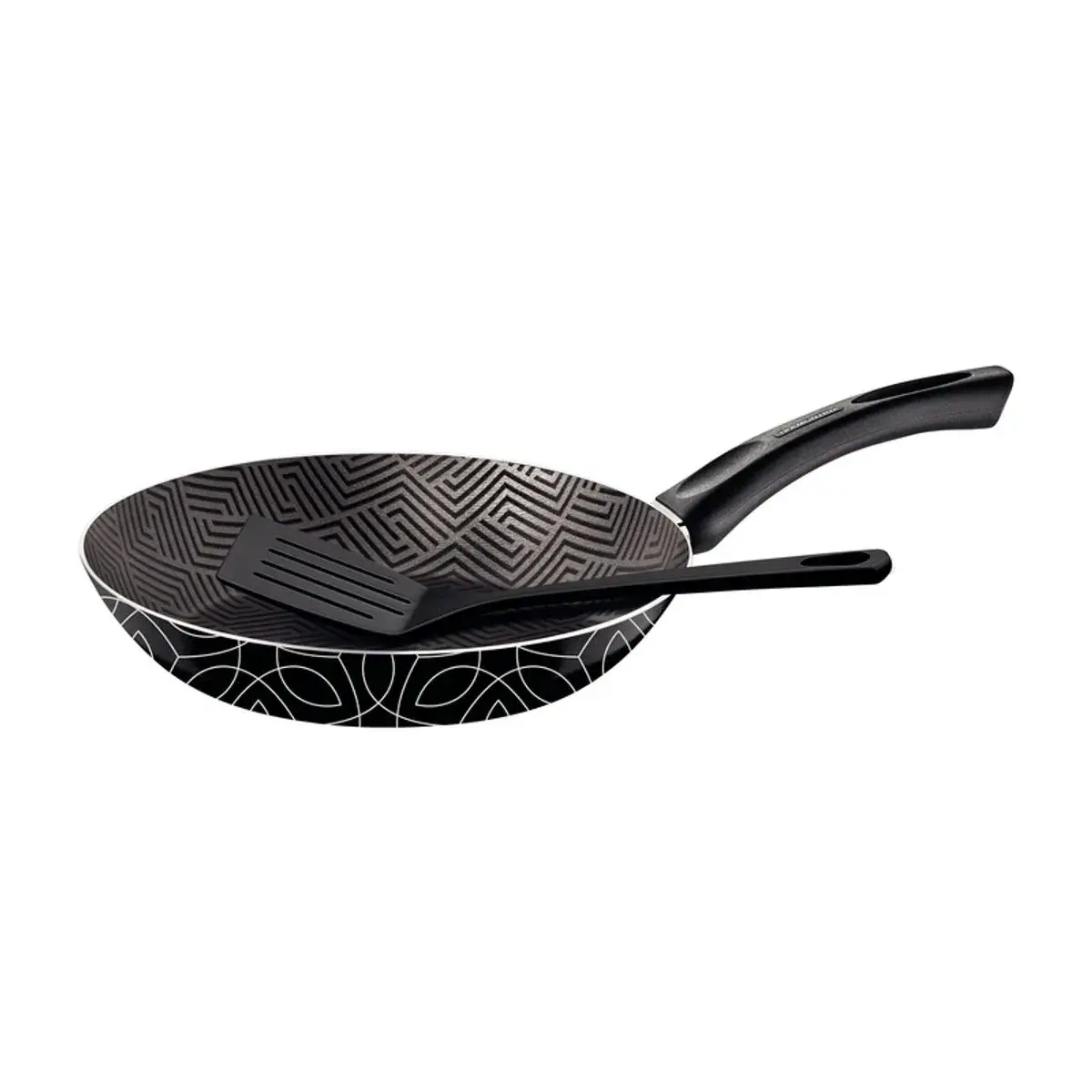 160900-1200-1200 Sartén Tramontina Paris Negro con Espátula de 24 cm 1,2 L - Imagen 1