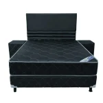 SOMMIER FLEX NEO AZUL/NEGRO/BORDÓ de 120x190cm - Imagen 2