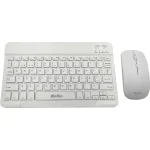 Kit de teclado y mouse inalambrico  BT BLANCO KEK-718