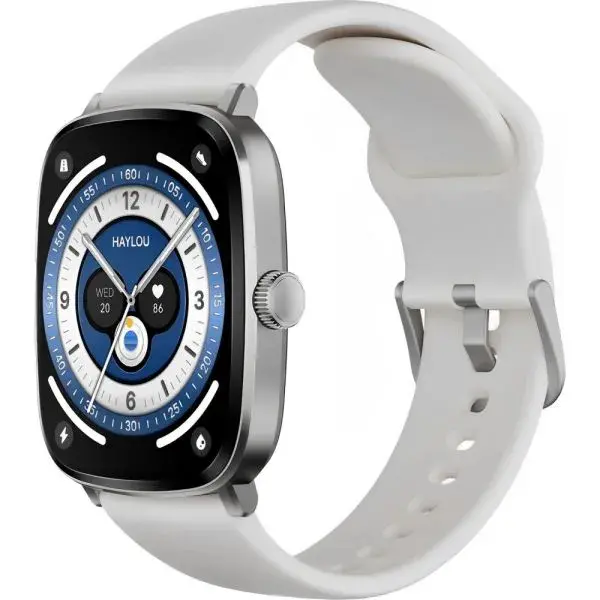 oUyTNPxMyHXB5o7eLWzWMwGFxjCcm3iD3MV RELOJ SMARTWATCH HAYLOU LS11 RS5 - Plata/Negro - Imagen 1