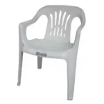 Silla de Plástico con Brazos Blanca