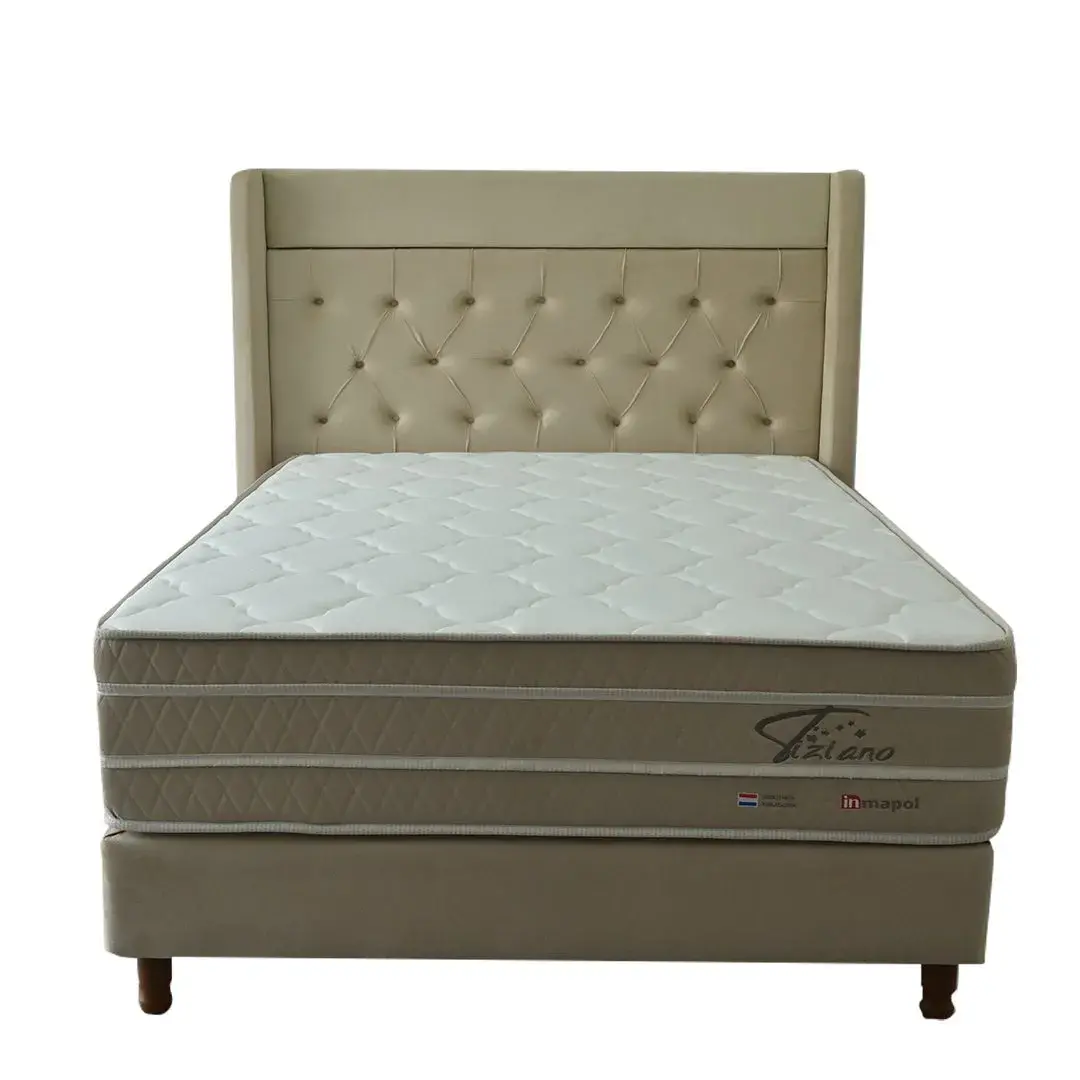 tiziano beige Sommier Inmapol Tizziano Beige 140x190cm MATRIMONIAL - Imagen 1