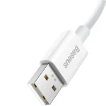 Cable USB-C /USB-C BASEUS DYNAMIC 100W 1M WHITE - Imagen 2