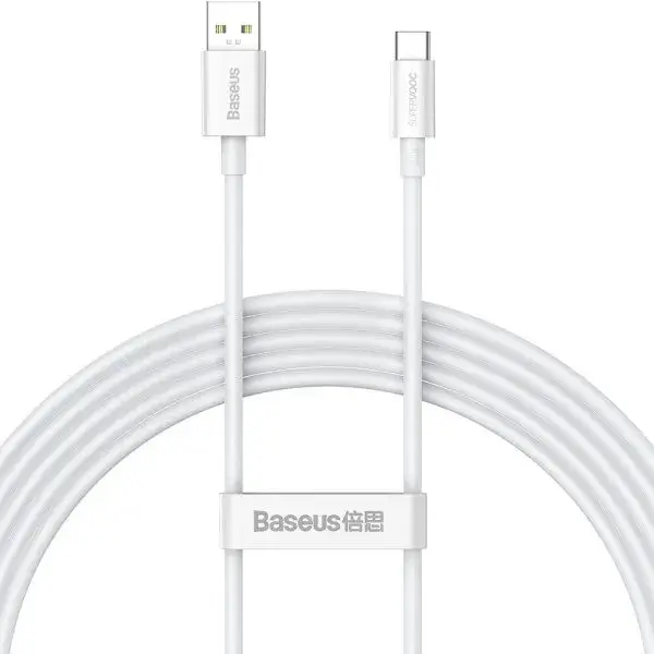 CABLE USB Cable USB-C /USB-C BASEUS DYNAMIC 100W 1M WHITE - Imagen 1