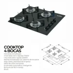 COOKTOP 4H ULTRA LLAMA NG/MOVELMAX