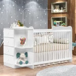 CUNA C/ COMODA NEW HAPPY JA BLANCO ABBA