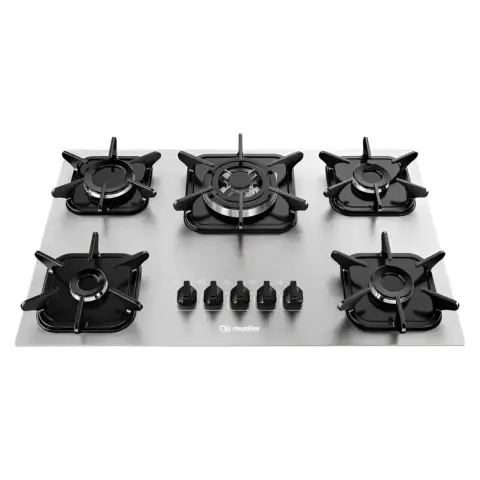 anafe2 COCINA MUELLER COOKTOP ANAFE 5H TRIP LL MCG5BK ALUM - Imagen 1