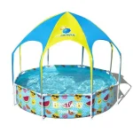 PISCINA REDONDA CON EST METALICA Y PARASOL 1688L STEEL PRO BESTWAY - Imagen 2