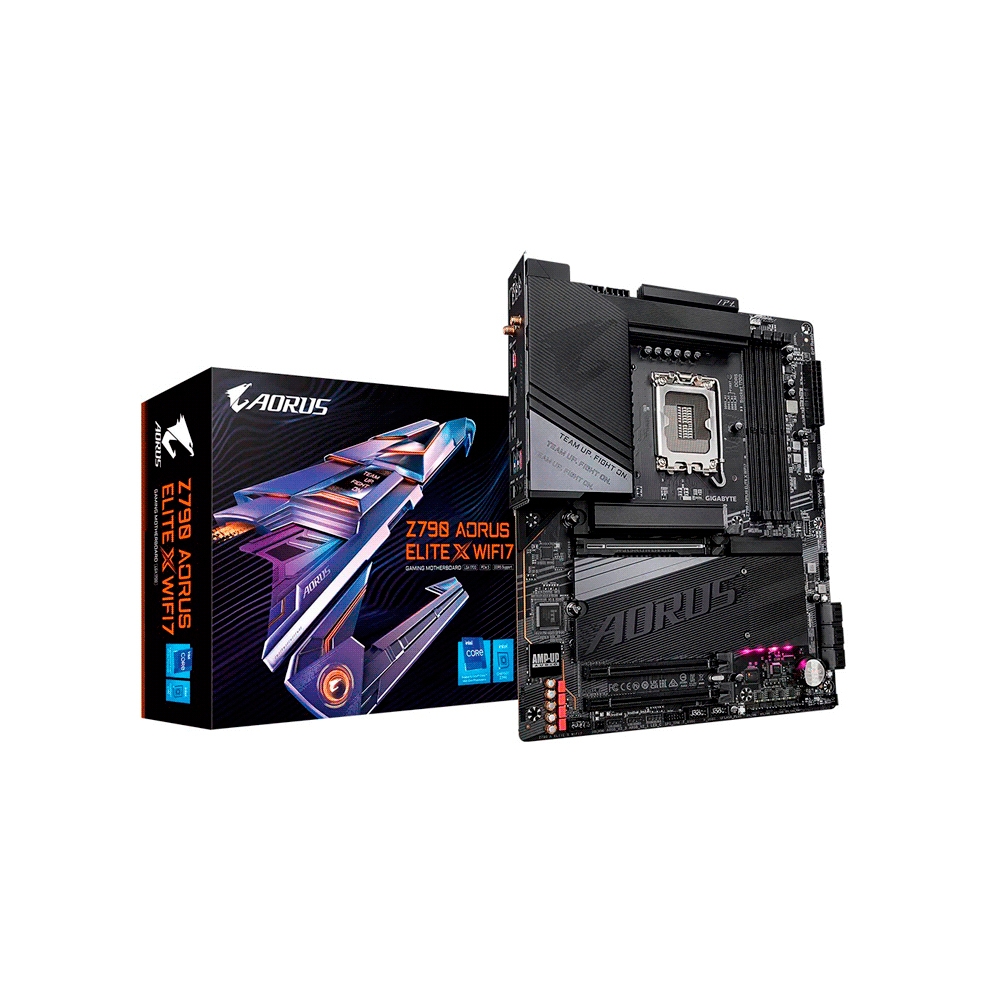 fastrax_101813_693074a09190f.jpg PLACA MADRE GIGABYTE 1700 Z790 AORUS ELITE X WIFI7 DDR5 S/R/HDMI/DP/2M2/USB/ATX - Imagen 1