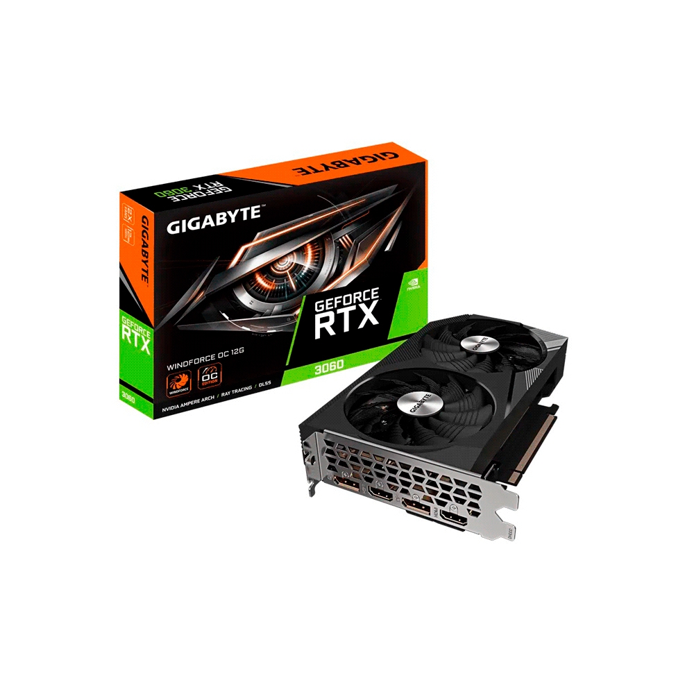 fastrax_102087_693074e561b14.jpg PLACA DE VIDEO GIGABYTE RTX3060 WINDFORCE OC 12G GIGA DD6 GV-N3060WF2OC-12GD R2.0 - Imagen 1