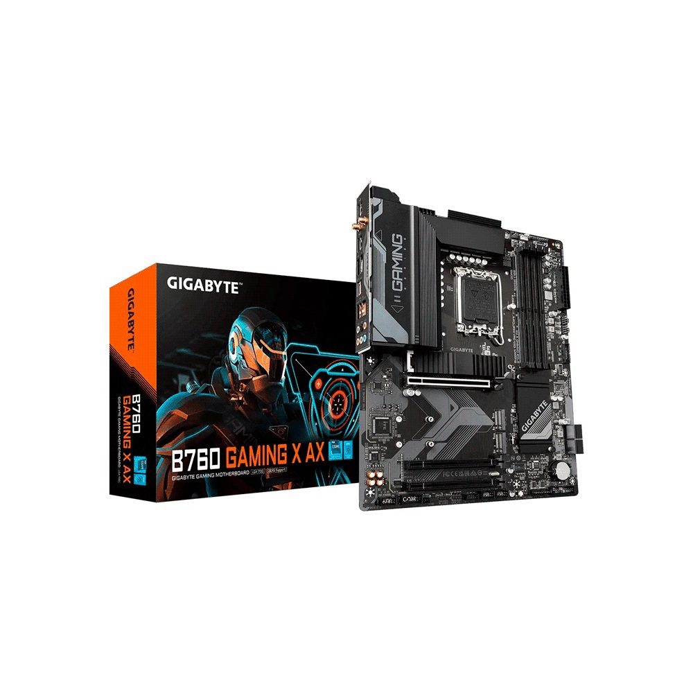 fastrax_103374_6930762e03c98.jpg PLACA MADRE GIGABYTE 1700 B760 GAMING X AX DDR5 S/R/HDMI/DP/2M2/WIFI/USB/ATX - Imagen 1