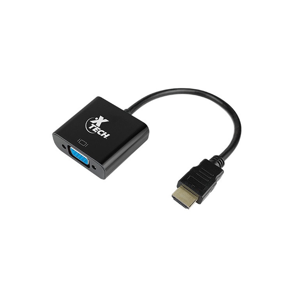 fastrax_104531_693077b81054f.jpg ADAPTADOR HDMI/VGA M/H XTECH XTC-363 5GBPS/NEGRO - Imagen 1