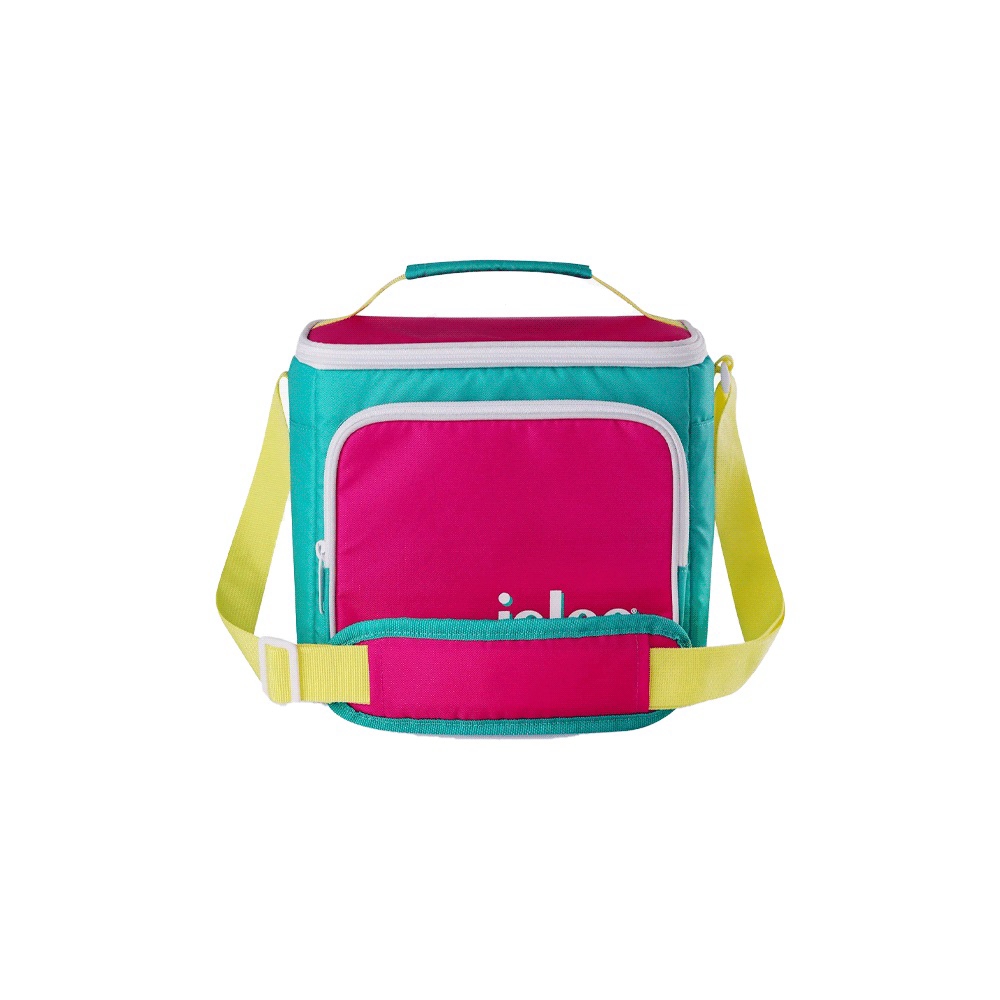 fastrax_104920_69307841c9c49.jpg BOLSA TERMICA IGLOO 9 LATAS RETRO SQUARE LUNCH VERDE/ROSA 65479 - Imagen 1