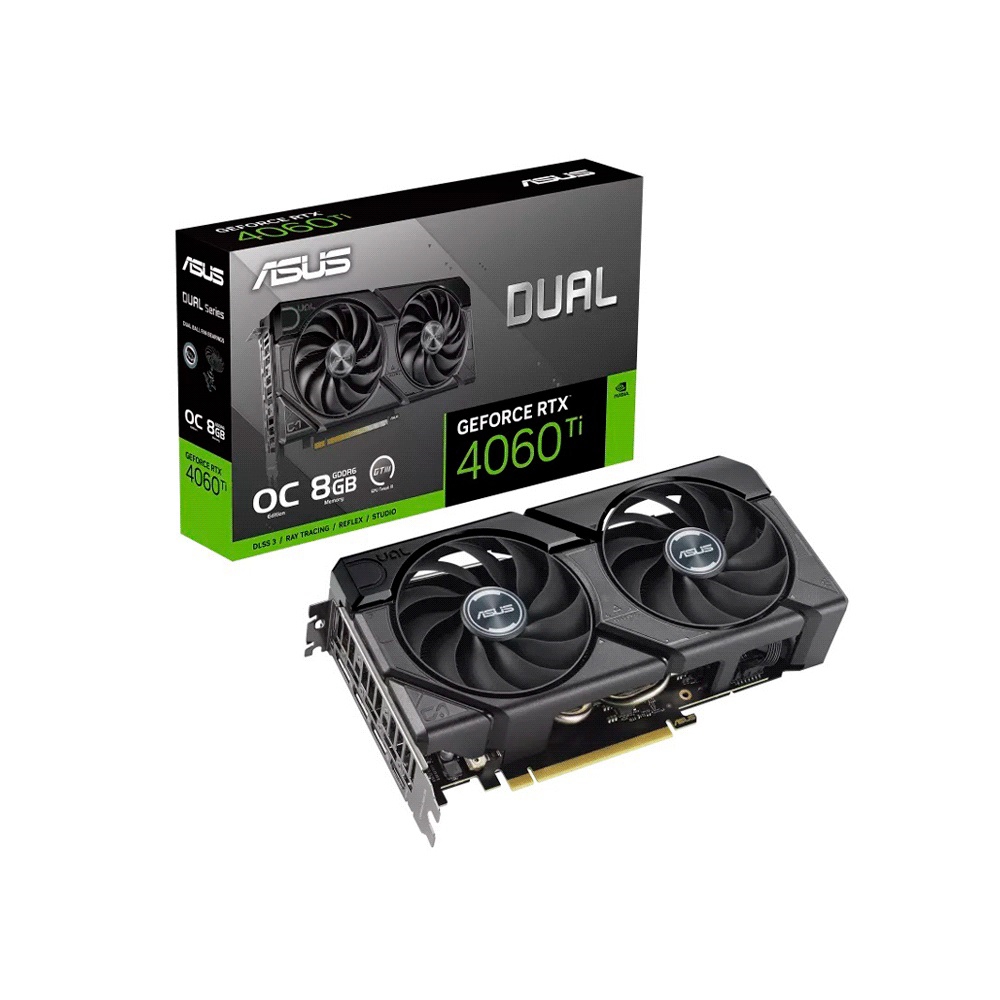 fastrax_106320_69307a4e8466e.jpg PLACA DE VIDEO ASUS RTX 4060TI DUAL OC 8GB EVO ASUS DDR6 DUAL-RTX4060TI-O8G-EVO - Imagen 1