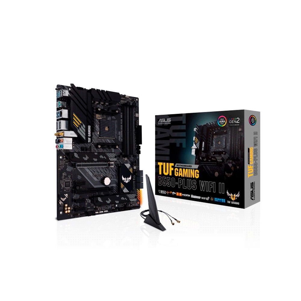 fastrax_106375_69307a8595b15.jpg PLACA MADRE ASUS AM4 B550-PLUS WIFI II TUF GAMING S/R/HDMI/DP/2M2/DDR4/USB/ATX - Imagen 1