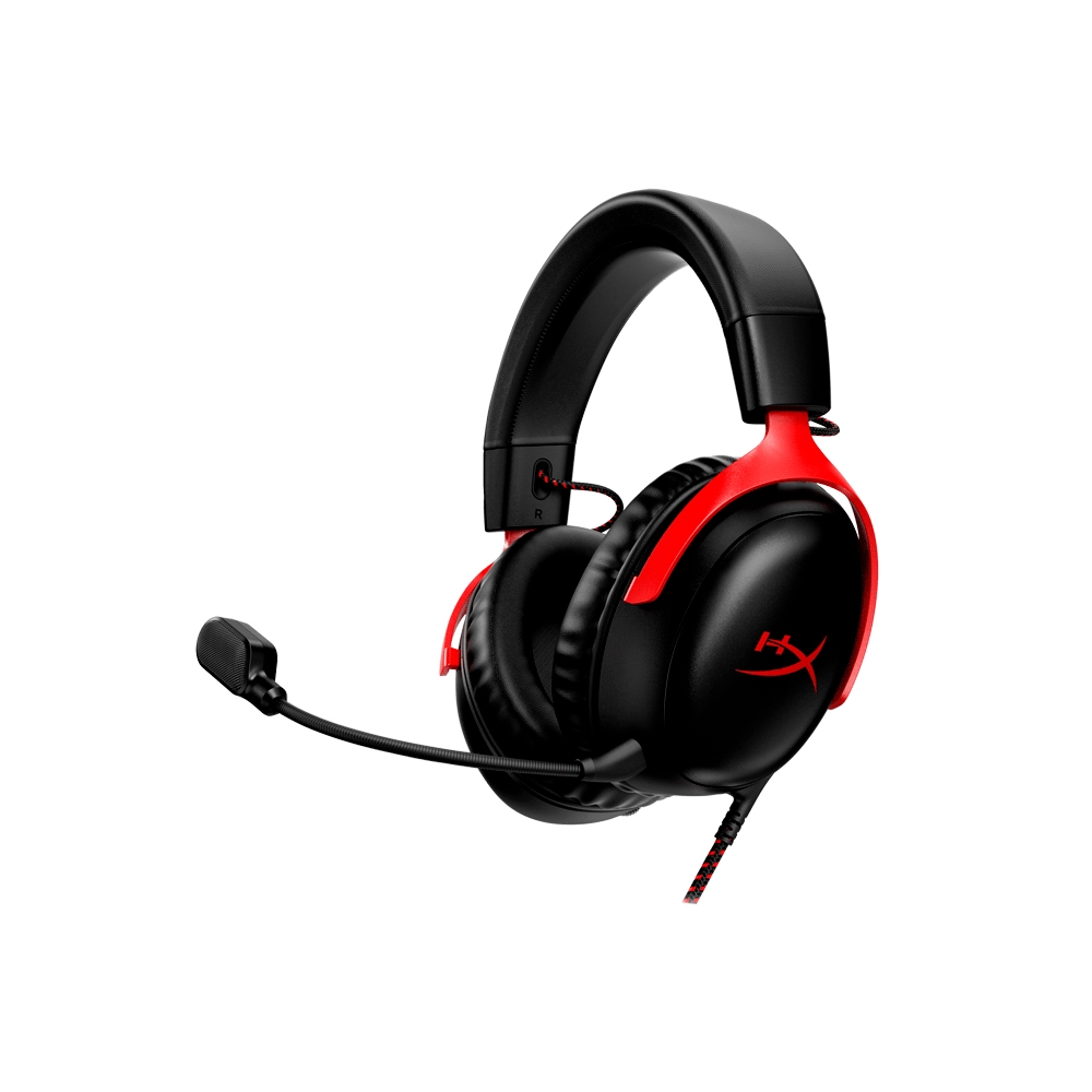 fastrax_109437_693c41a25f477.jpg AURICULAR CON MICROFONO GAMER HYPERX 727A9AA CLOUD III USB-C/USB-A/3.5MM/ROJO-NEGRO - Imagen 1