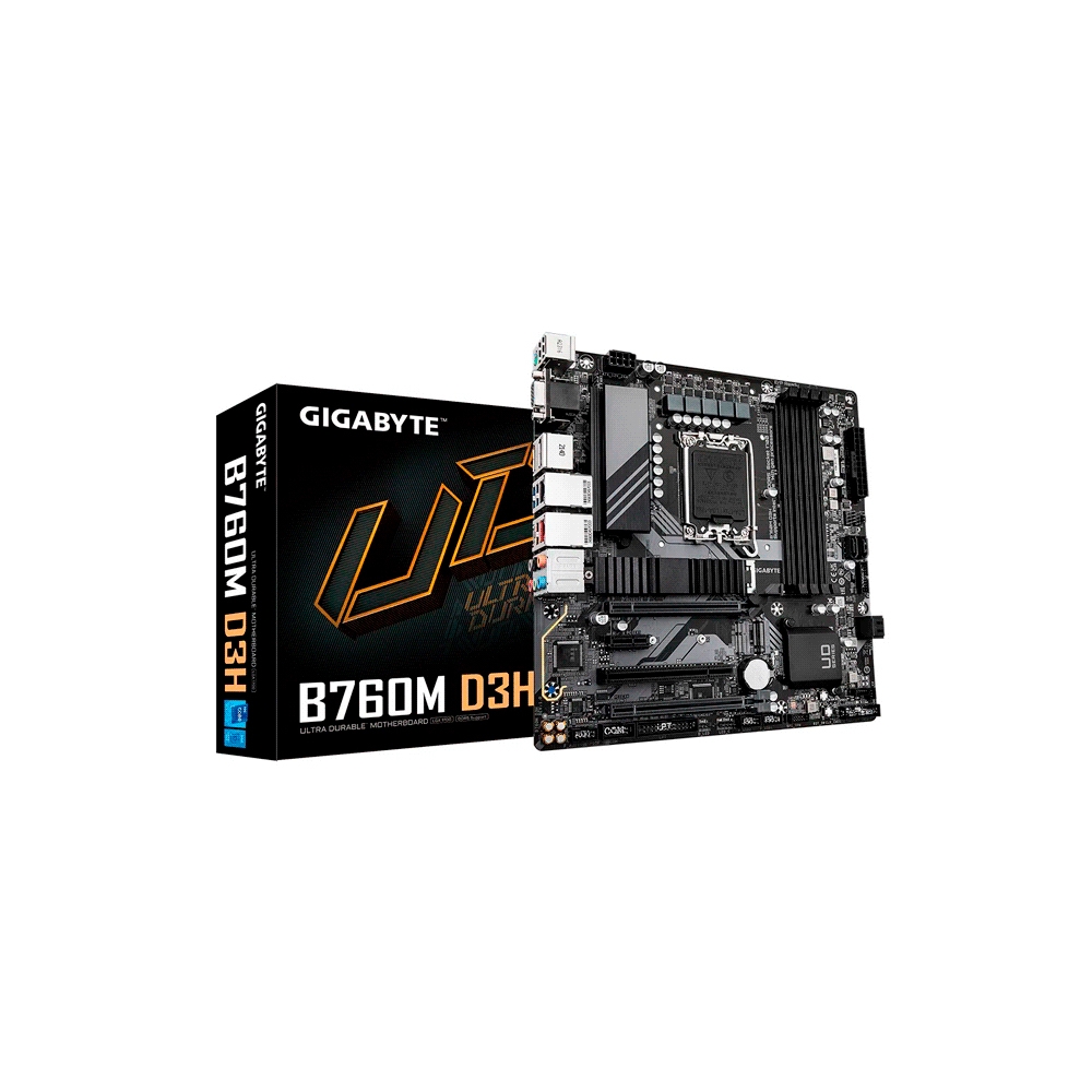 fastrax_110938_693084aaad4fb.jpg PLACA MADRE GIGABYTE 1700 B760M D3H DDR5 V/S/R/HDMI/DP/2M2/USB3.2/ MATX - Imagen 1