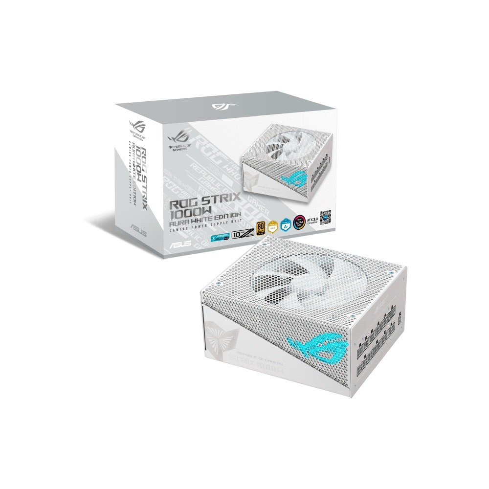 fastrax_112291_693086f291c77.jpg FUENTE ASUS 1000W ROG-STRIX-1000G-AURA-WHITE-GAMING 80 PLUS GOLD FULL MODULAR - Imagen 1