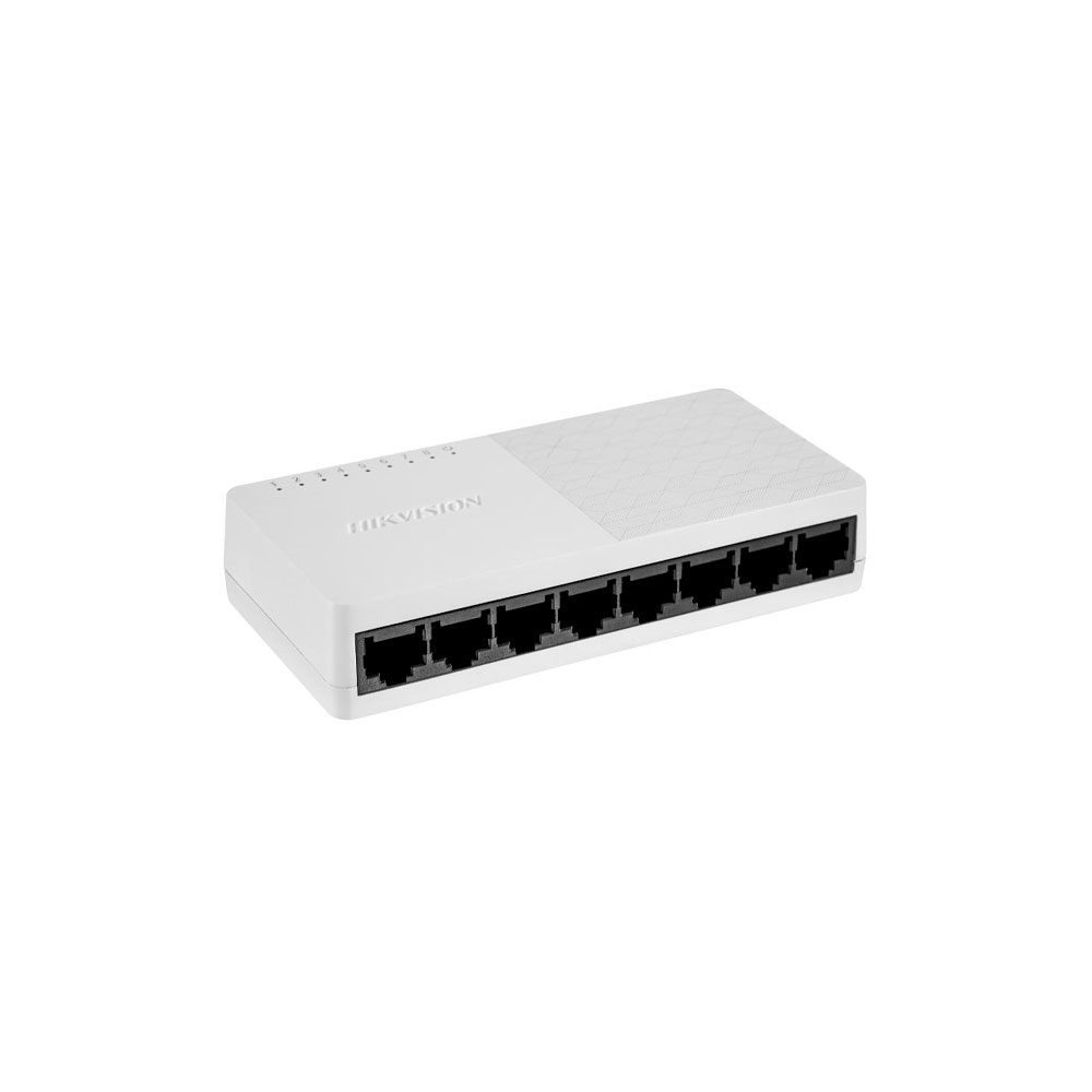 fastrax_114462_69308976e99c7.jpg SWITCH HIKVISION DS-3E0108D-O 8P/100MBPS PLASTICO PARED/ESCRITORIO - Imagen 1