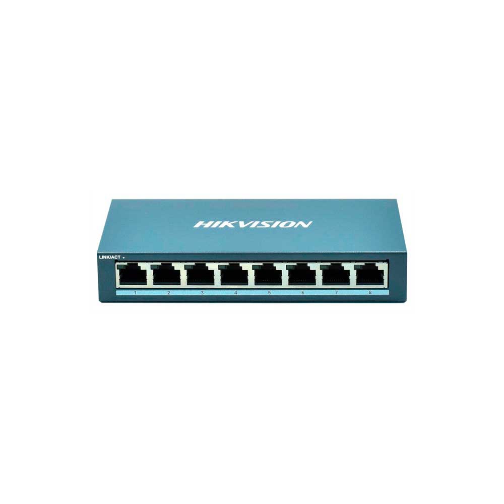 fastrax_114479_6930897b56711.jpg SWITCH HIKVISION DS-3E0508-O 8P/1GBPS METAL PARED/ESCRITORIO - Imagen 1