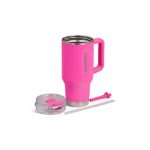 VASO TERMICO IGLOO 950 ML ICE DYE ROSA C/PAJITA 71363 - Imagen 3