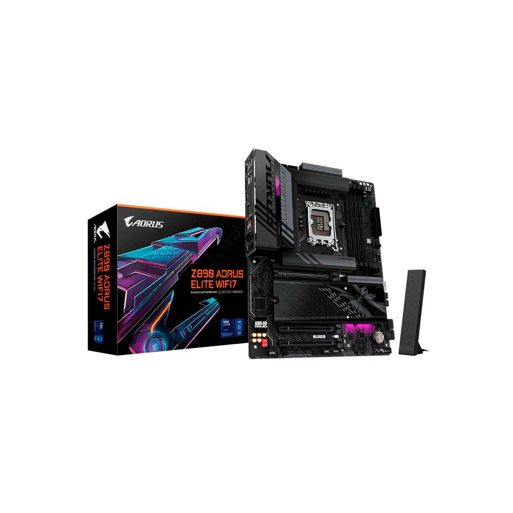 fastrax_115490_69308b4677eb7.jpg PLACA MADRE GIGABYTE 1851 Z890 AORUS ELITE WIFI7 DDR5 S/R/DP/4M2/USB3.2/ATX - Imagen 1