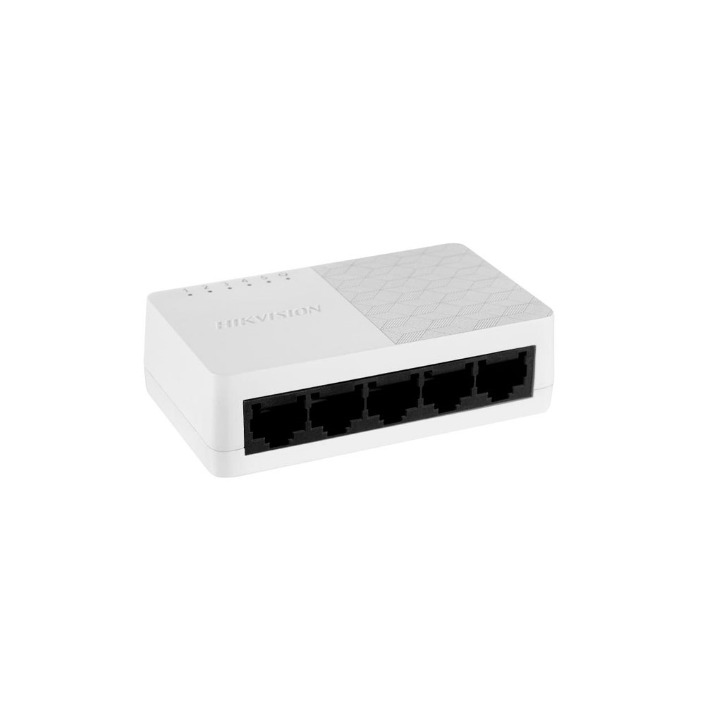fastrax_116008_69308c1d9e930.jpg SWITCH HIKVISION DS-3E0505D-O 5P/1GBPS PLASTICO PARED/ESCRITORIO - Imagen 1