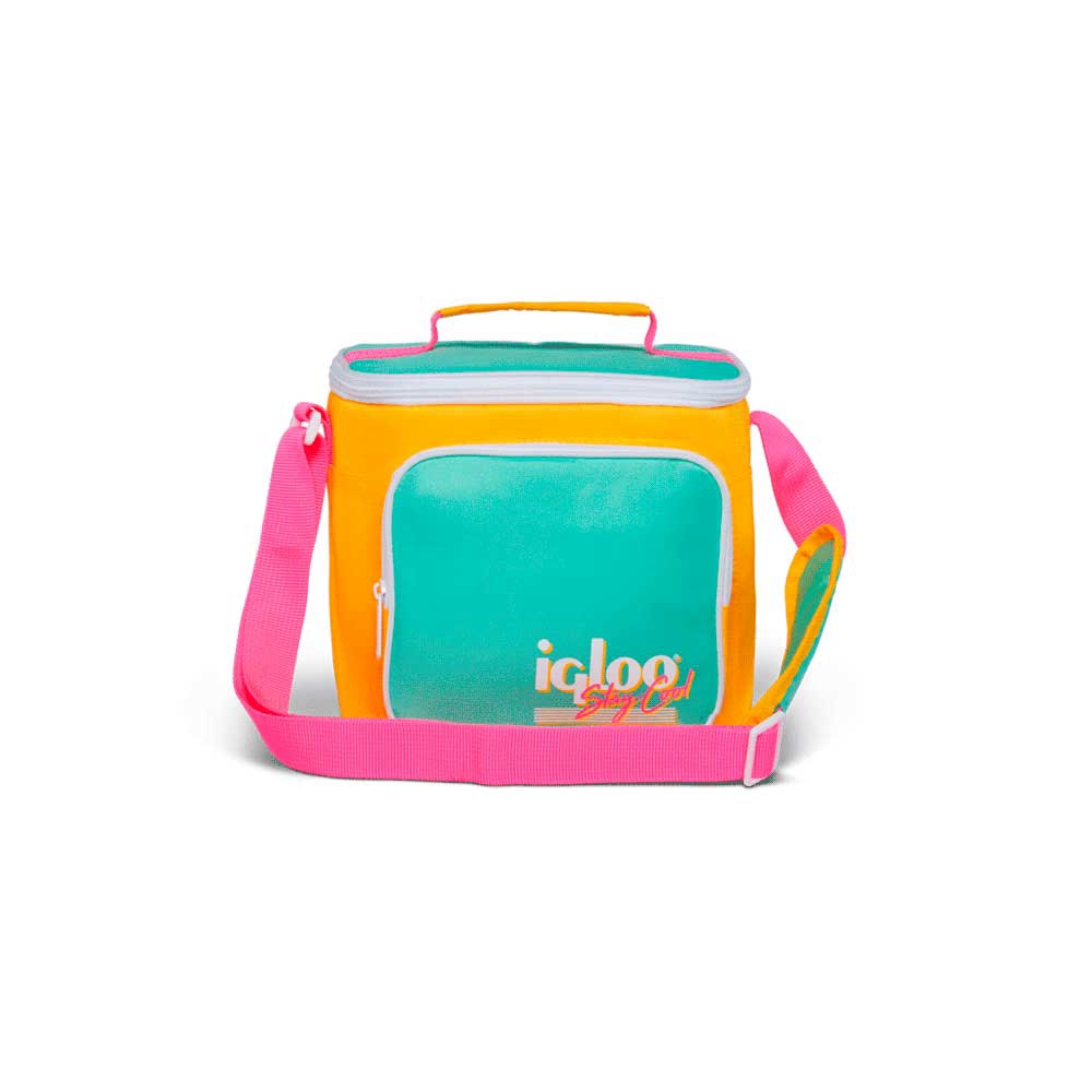 fastrax_118675_6930904423506.jpg BOLSA TERMICA IGLOO 9 LATAS VERTICAL LUNCH RETRO AMARILLO 66061 - Imagen 1