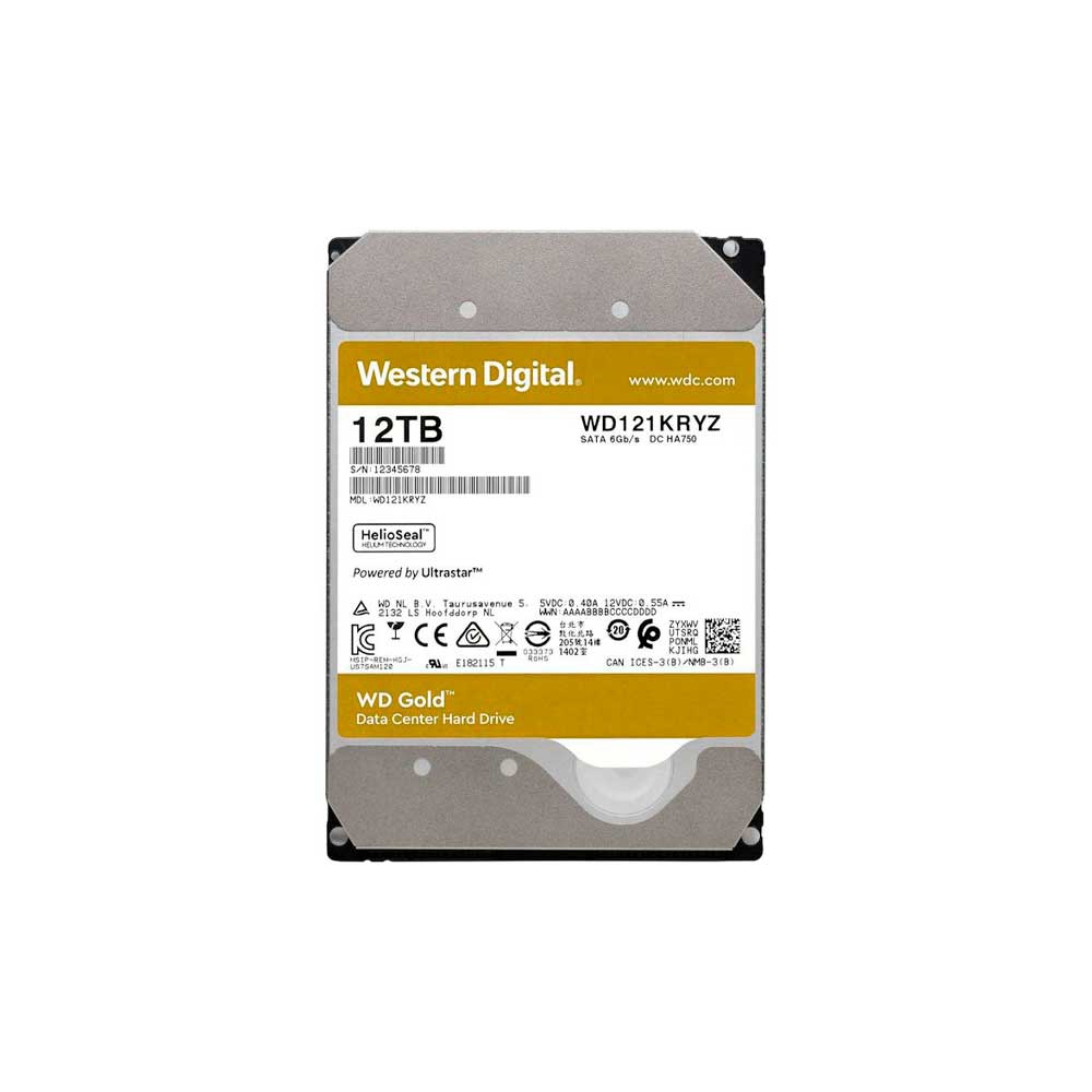 fastrax_119146_693091272341a.jpg DISCO DURO SATA3 12TB WESTERN DIGITAL GOLD ENTERPRISE 7200 256MB WD121KRYZ (GARANTIA BR) - Imagen 1