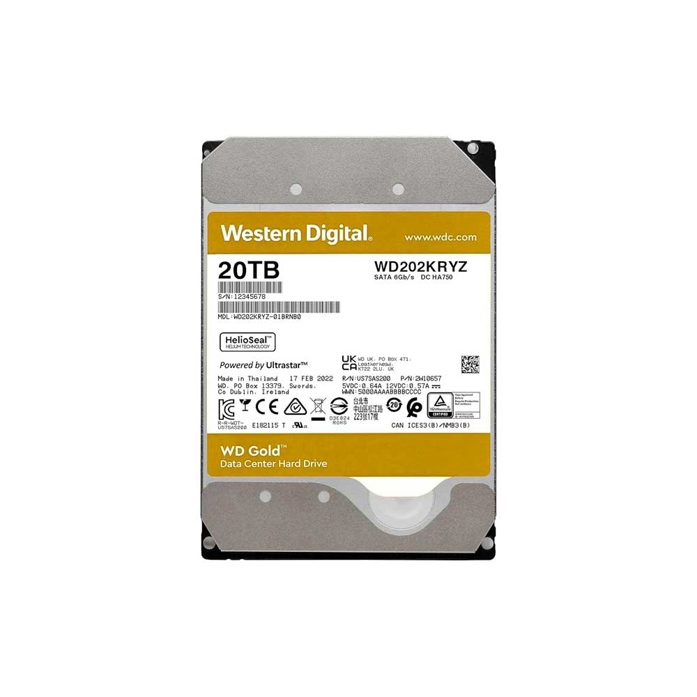 fastrax_119160_6930912dd7999.jpg DISCO DURO SATA3 20TB WESTERN DIGITAL GOLD ENTERPRISE 7200 512MB WD202KRYZ GARANTIA BR - Imagen 1
