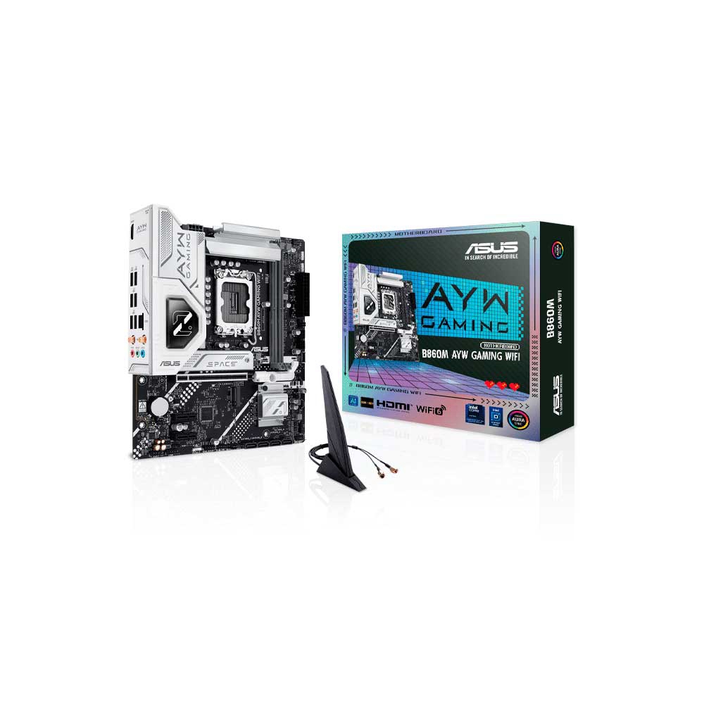 fastrax_119450_693091926c1b6.jpg PLACA MADRE ASUS 1851 B860M AYW GAMING WIFI DDR5 S/R/HDMI/2M2/ATX - Imagen 1
