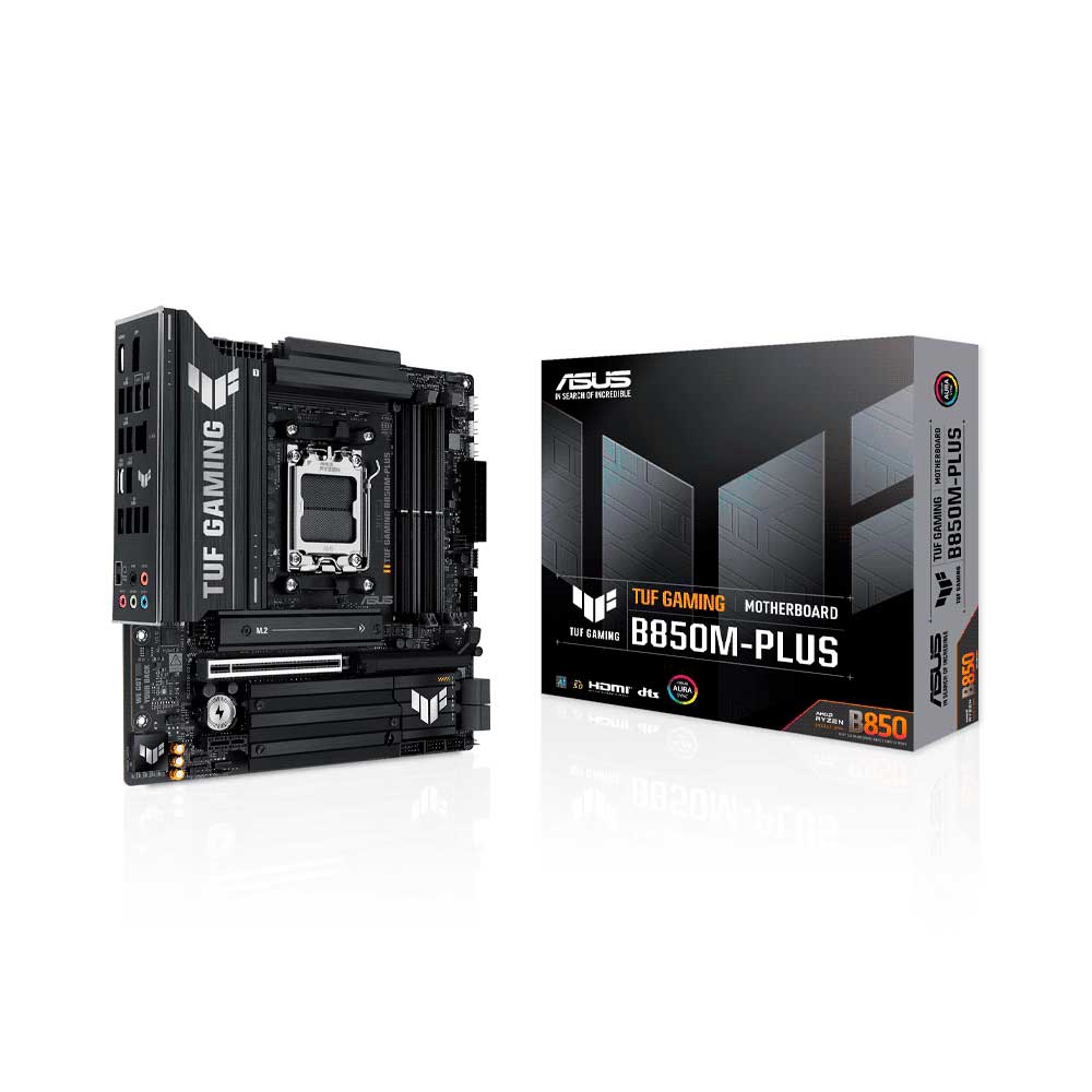 fastrax_119528_693091ca9ecc2.jpg PLACA MADRE ASUS AM5 B850M-PLUS TUF GAMING DDR5 S/R/HDMI/DP/3M2/MATX - Imagen 1