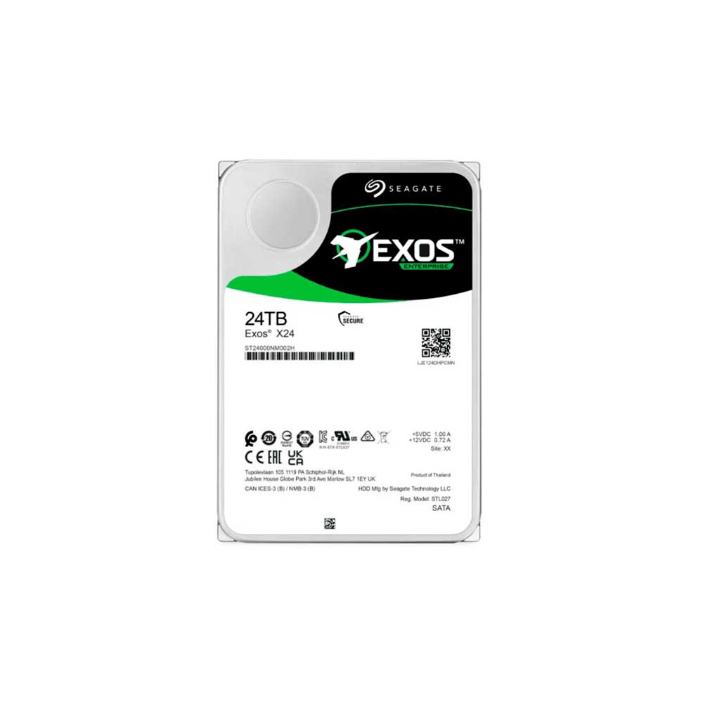 fastrax_120470_693094642ff1b.jpg DISCO DURO SATA3 24TB SEAGATE EXOS X24 7200 512MB ST24000NM002H (GARANTIA BR) - Imagen 1