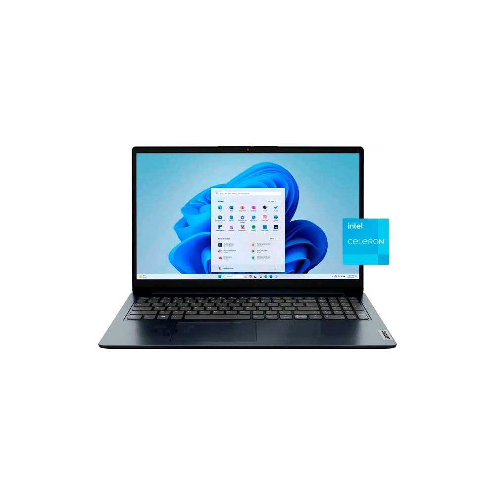 fastrax_121422_6930955a18626.jpg NOTEBOOK LENOVO IDEAPAD 1 82LX00D3US CEL 1.1/4G/128EMMC/W11S/15.6" HD/AZUL - Imagen 1