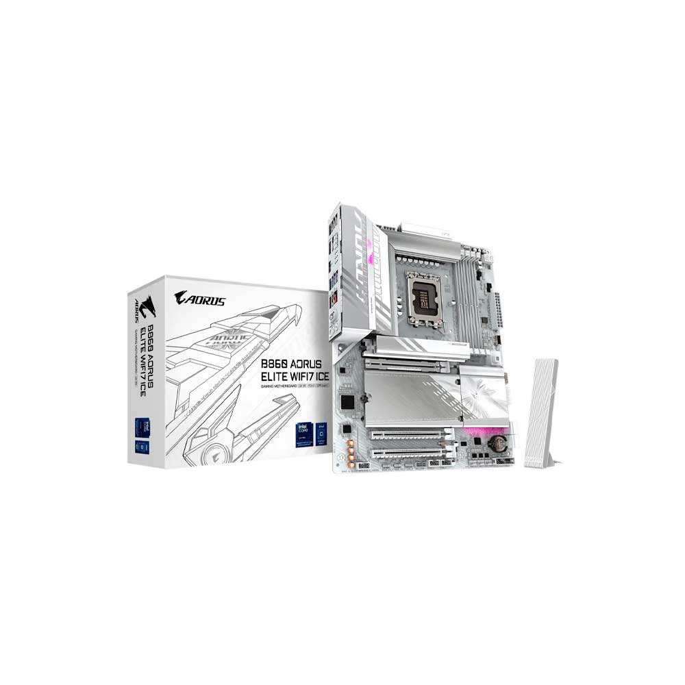 fastrax_123327_693097cb49ce4.jpg PLACA MADRE GIGABYTE 1851 B860 AORUS ELITE WIFI7 ICE DDR5 S/R/HDMI/DP/3M2/USB4.0 - Imagen 1