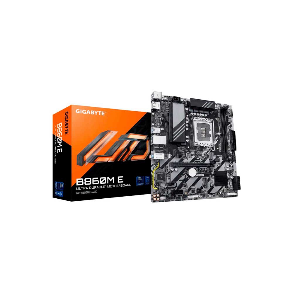 fastrax_123358_693097e7b588a.jpg PLACA MADRE GIGABYTE 1851 B860M E DDR5 S/R/HDMI/DP/2M2/USB3.2/MATX - Imagen 1