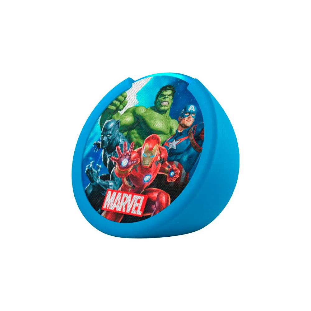 fastrax_123976_693098ba4ec04.jpg AMAZON ECHO POP ALEXA EDICION AVENGERS BT/WIFI AZUL 989903 - Imagen 1