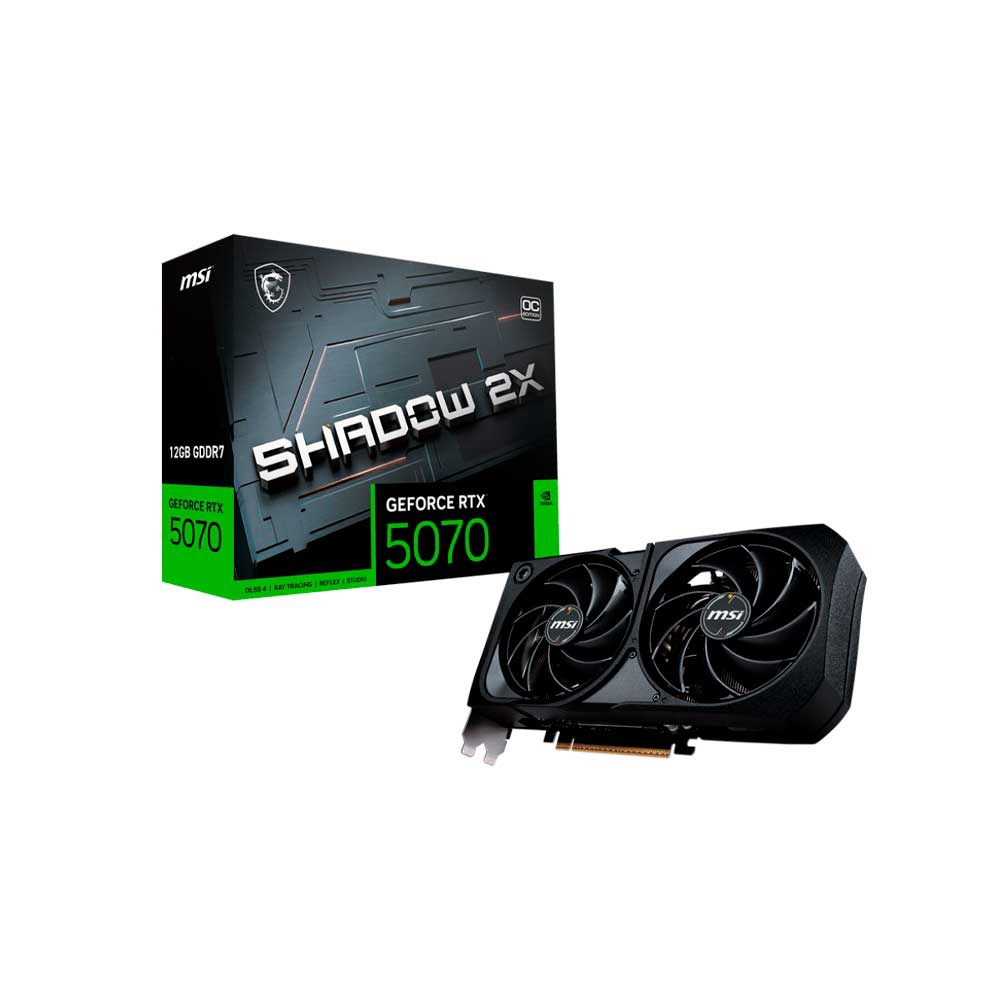 fastrax_126250_69309a4fb735e.jpg PLACA DE VIDEO MSI RTX5070 SHADOW 2X OC 12GB GDDR7 912-V532-011 - Imagen 1