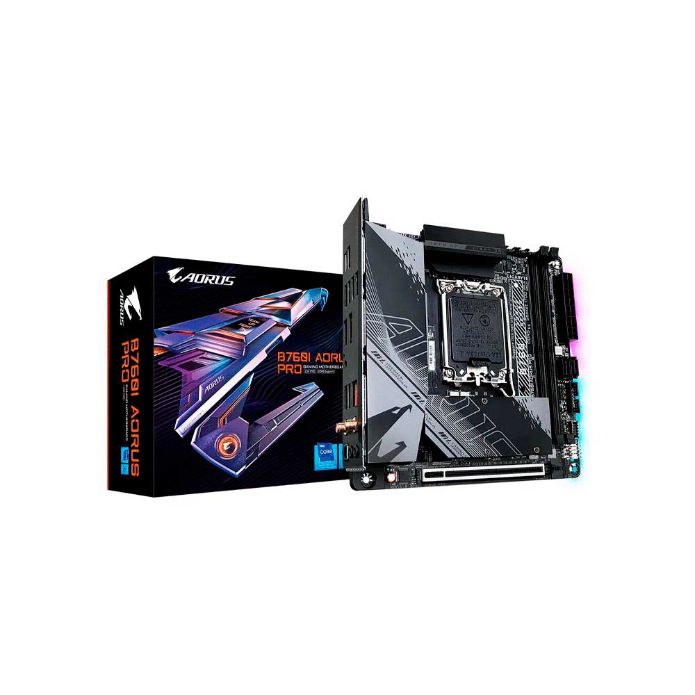 fastrax_128506_69309c1d5871f.jpg PLACA MADRE GIGABYTE B760I AORUS PRO S/R/HDMI/DP/2M2/DDR5/WIFI/USB/MITX - Imagen 1