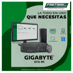 COMPUTADORA AIO GIGA MINI STX PEN G5400 3.7GHZ/4GB/SSD240GB/MONVIEW19/TEC/MOU