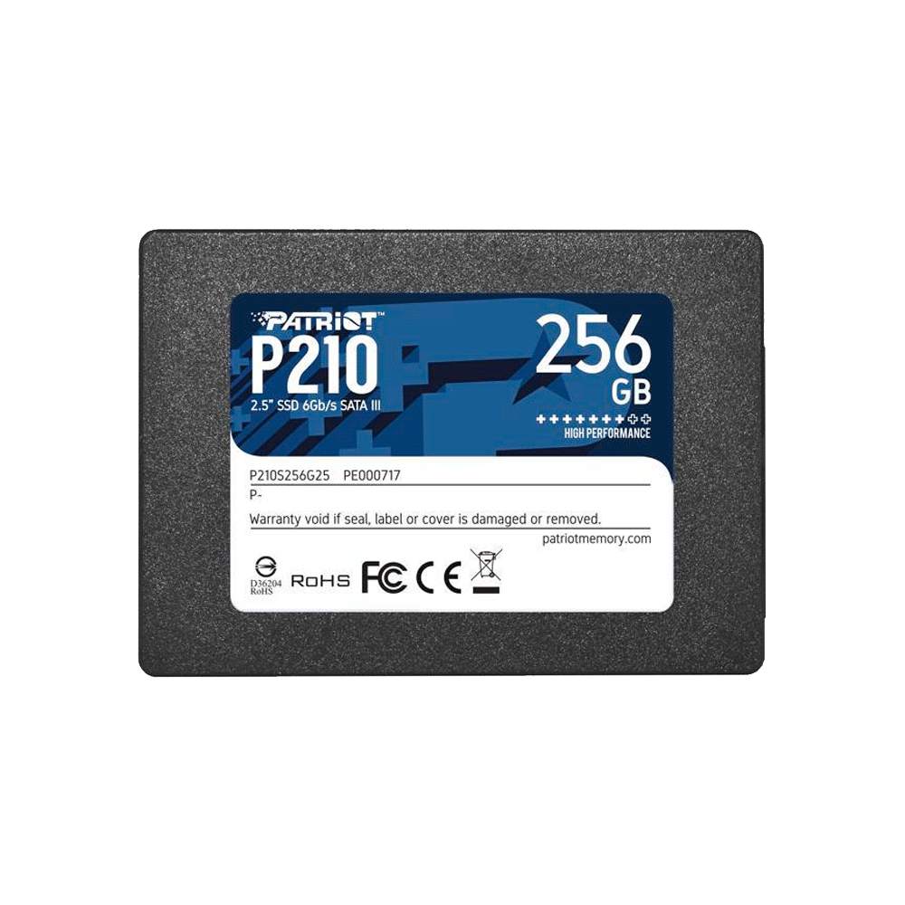 fastrax_66624_693045a0a4cdf.jpg SSD SATA3 256GB PATRIOT P210 P210S256G25 500/400 - Imagen 1